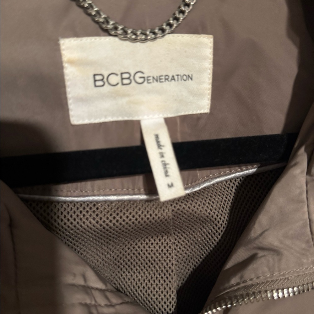 Bcbgeneration Women's Taupe Utility Jacket Rainco… - image 3